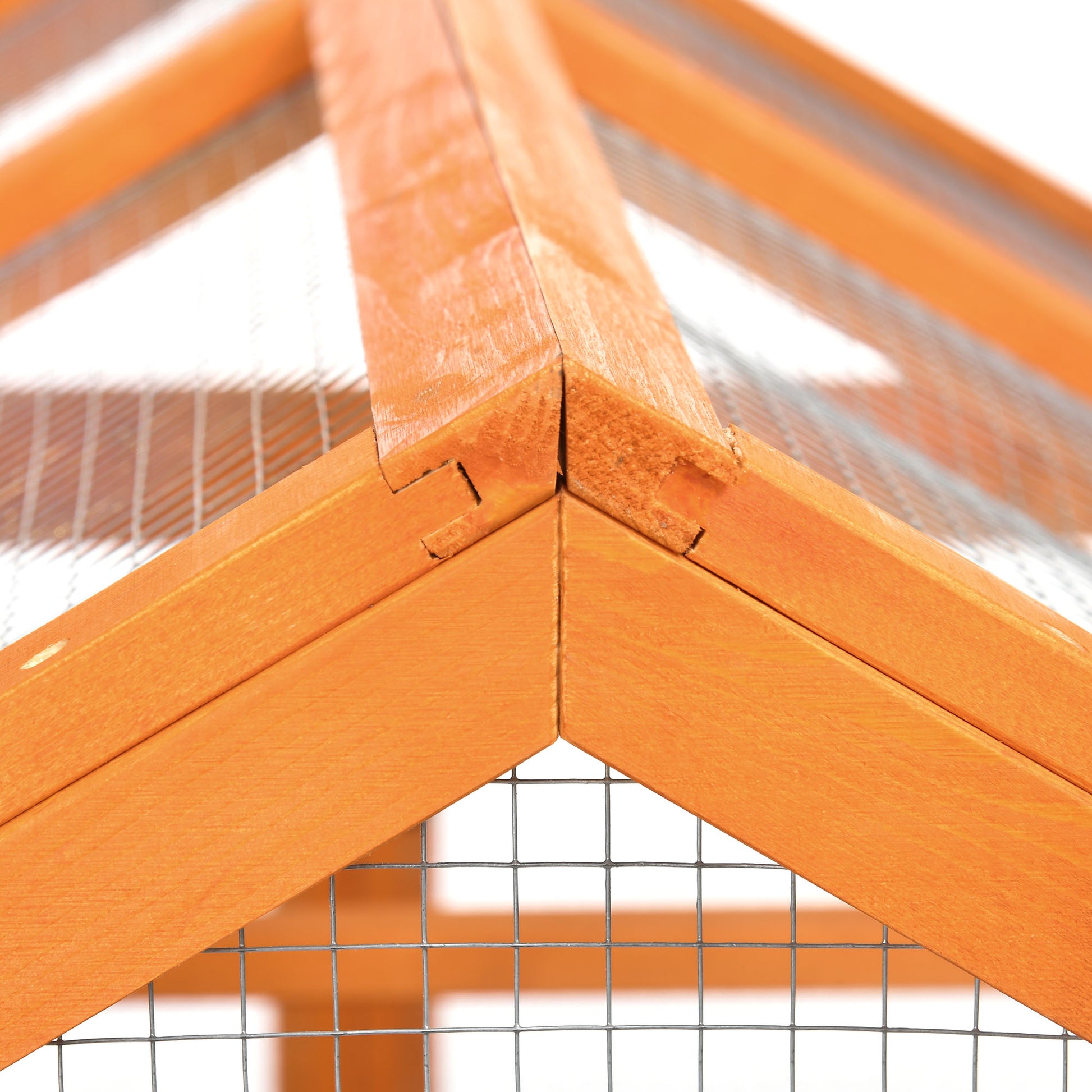 Pawhut Gallinero Para Exterior 140x88,5x106 Cm Para 1-3 Gallinas Madera Natural_3