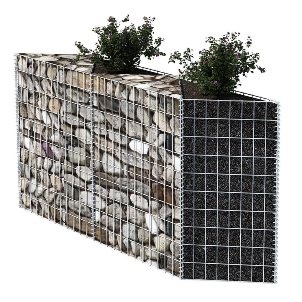 Cesta De Muro De Gaviones Acero Galvanizado 120x30x100 Cm / Vetonek_1