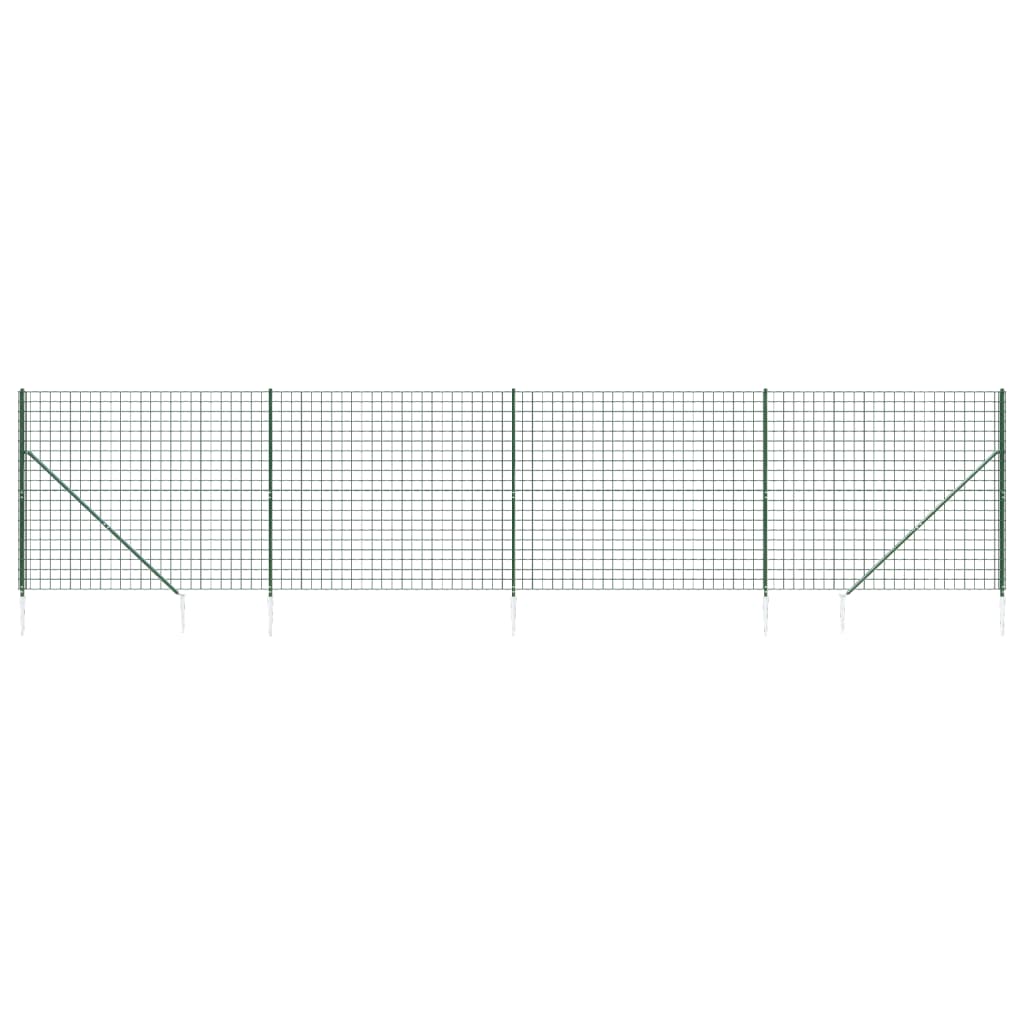 Cerca De Alambre Con Pinchos De Anclaje Verde 2,2x10 M / Vetonek_3