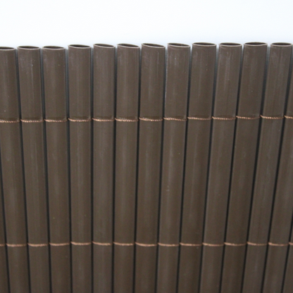 Cañizo Pvc Doble Cara| 1x3 M| Color Marron| Lamas 11 Mm| Composición 100% Pvc| Bridas De Sujeción Incluidas_4