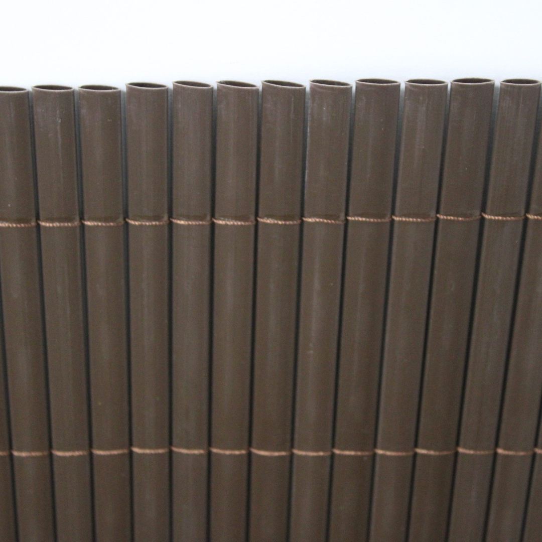 Cañizo Pvc Doble Cara| 1,5x3 M| Color Marron| Lamas 11 Mm| Composición 100% Pvc| Bridas Sujeción Incluidas_4