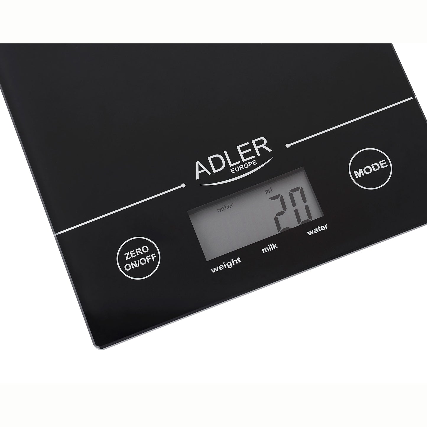 Báscula De Cocina Digital Extraplana, Medición 1gr, Hasta 5 Kg, Lcd, Función Tara, Vidrio Adler Ad 3138 Negro_2