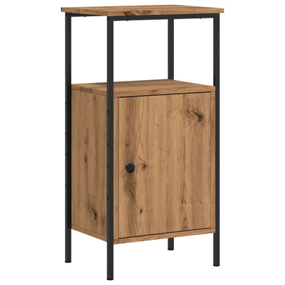 Mesitas Noche 2 Uds Madera Ingeniería Roble Artisan 41x31x80 Cm_4