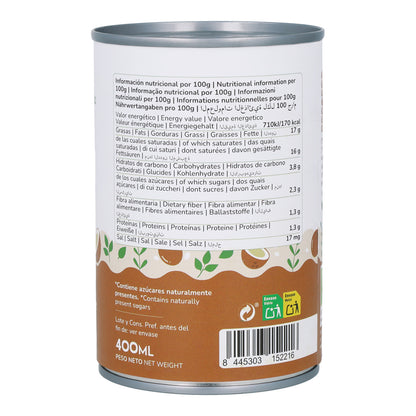 Crema de coco para cocinar ECO Planeta Huerto 400 ml
