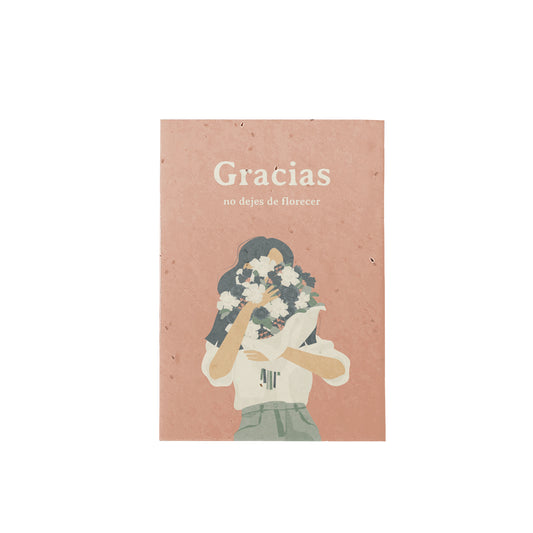 Postal Plantable "Gracias" Semillas de Manzanilla | Regalo Original para Agradecer con Sobre - Resetea_0