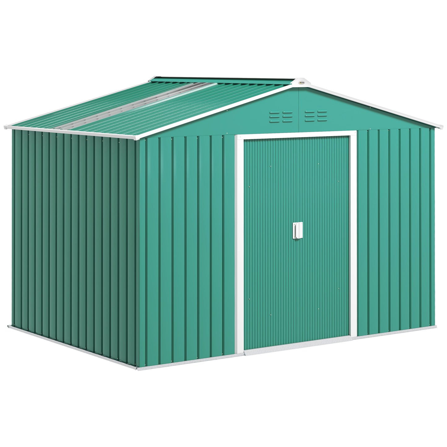 Outsunny Caseta De Jardín Exterior 4,9 M² 277x195x192 Cm Con Puerta Corredera_0