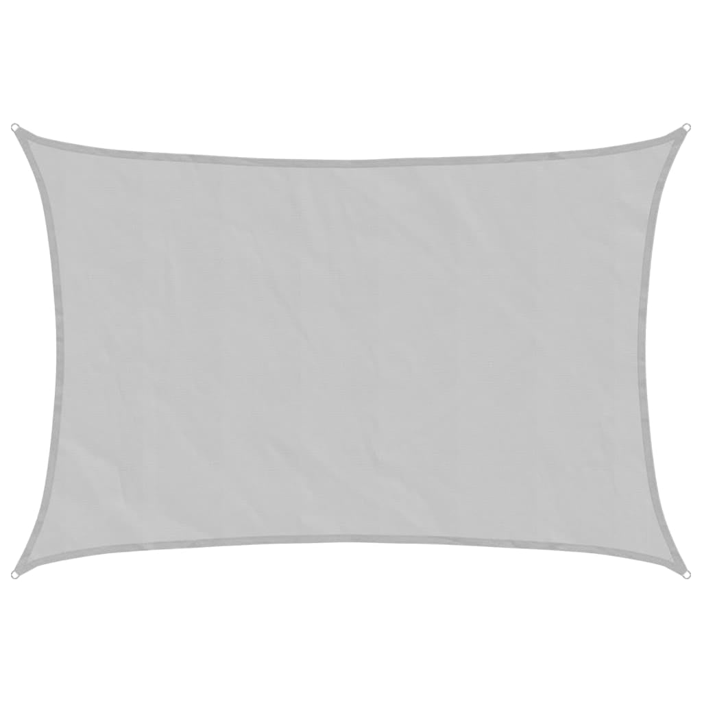 Vidaxl Toldo De Vela Poliéster Oxford 100% Gris Claro 4,5x3 M_0