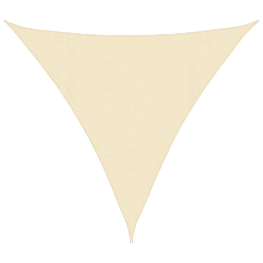 Vidaxl Toldo De Vela Hdpe Color Crema 160 G/m² 4,5x4,5x4,5 M_0