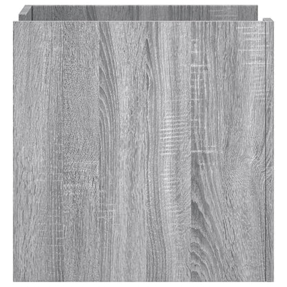 Mesita De Noche Madera De Ingeniería Gris Sonoma 45x50x50 Cm_3