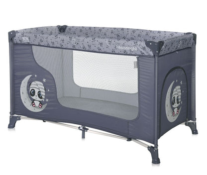 Cuna De Viaje Moonlight (1 Nivel) Cool Grey Pandas_0