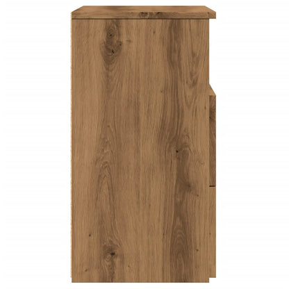 Mesita De Noche Madera De Ingeniería Roble Artisan 50x32x60 Cm_4