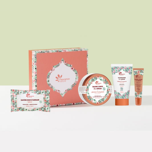 Cofre Secretos De Argán (bálsamo Corporal 150ml - Bálsamo Labial 15ml - Champú 50ml - Jabón Exfoliante 100g)_0