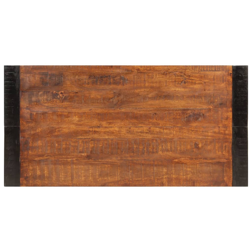 Mesa De Comedor Madera Maciza De Mango Marrón Miel 120x60x76 Cm_2
