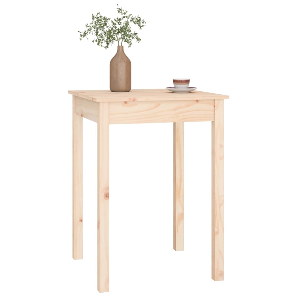 Mesa De Comedor Madera Maciza De Pino 55x55x75 Cm_4