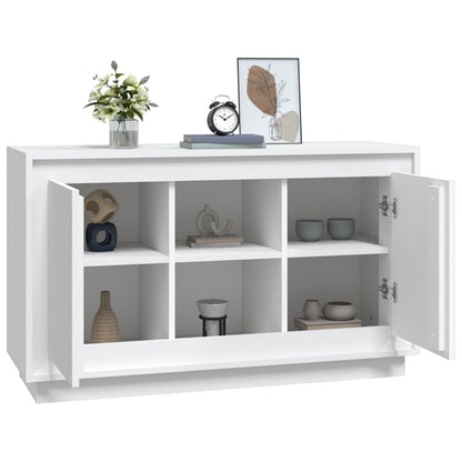 Aparador De Madera Contrachapada Blanco 102x35x60 Cm / Vetonek_1