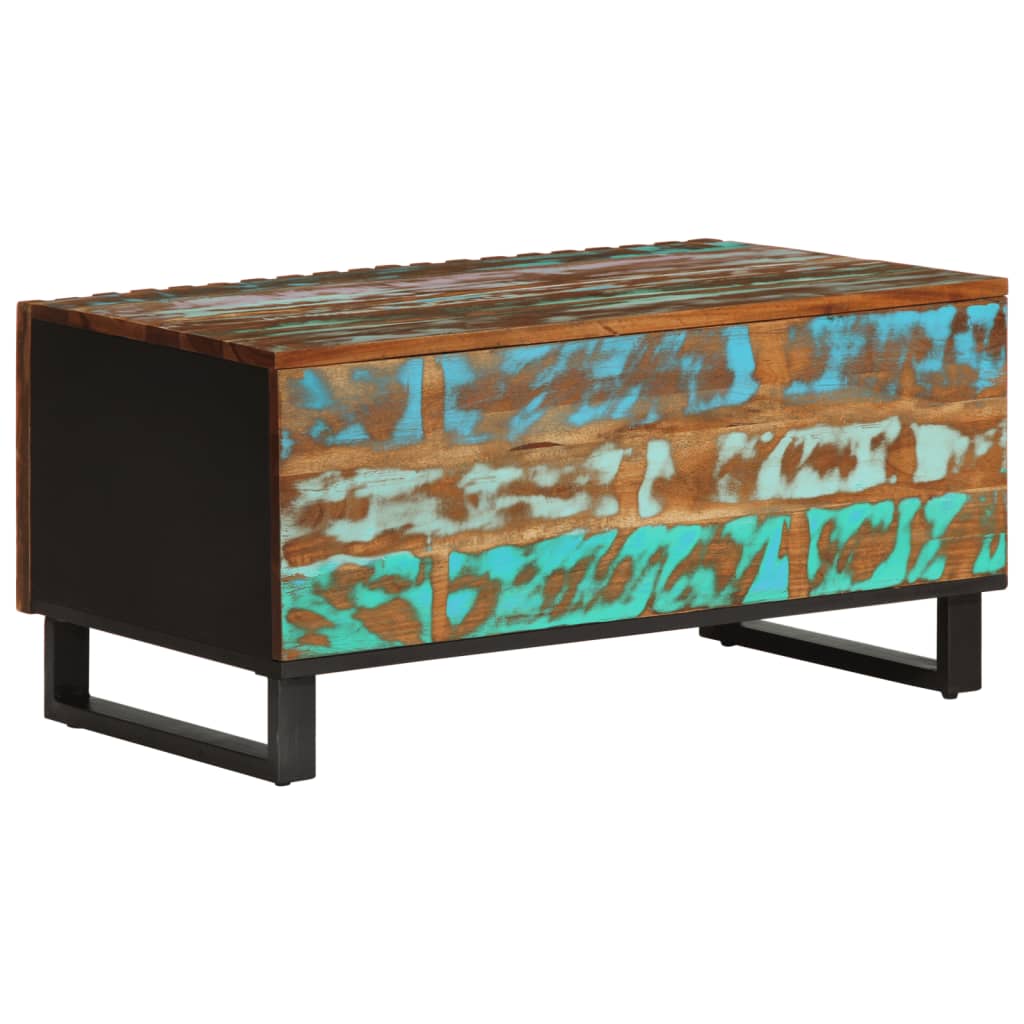 Mesa De Centro Madera Maciza De Acacia 80x51x40 Cm_2