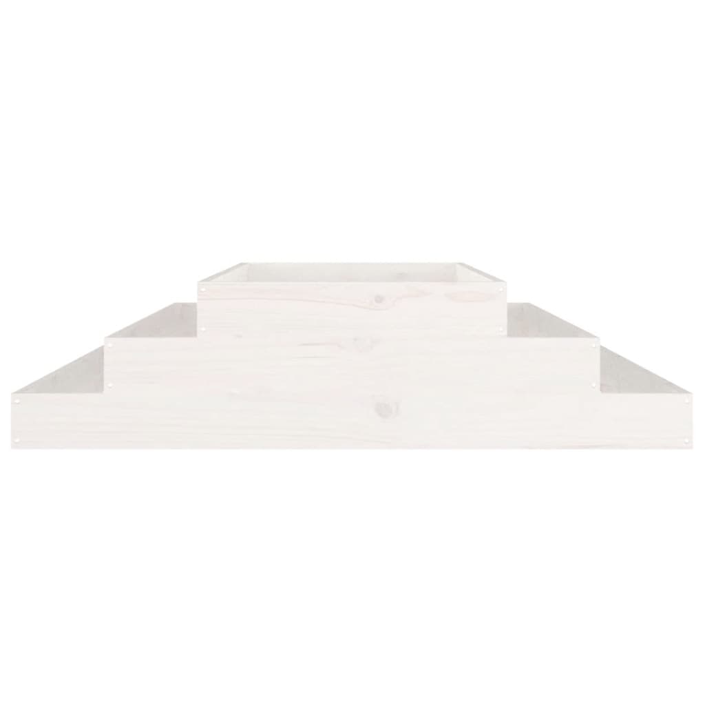Jardinera Madera Maciza De Pino Blanco 110x110x27 Cm_3