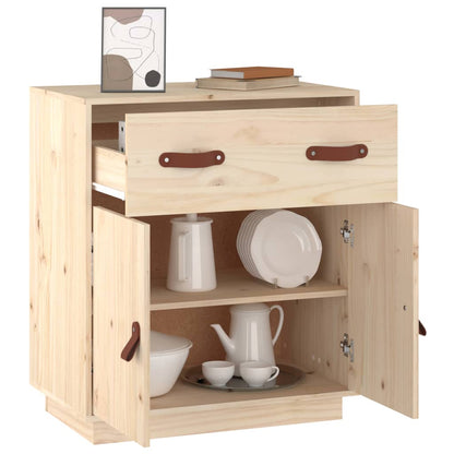 Aparador De Madera Maciza De Pino 65,5x40x75 Cm / Vetonek_3