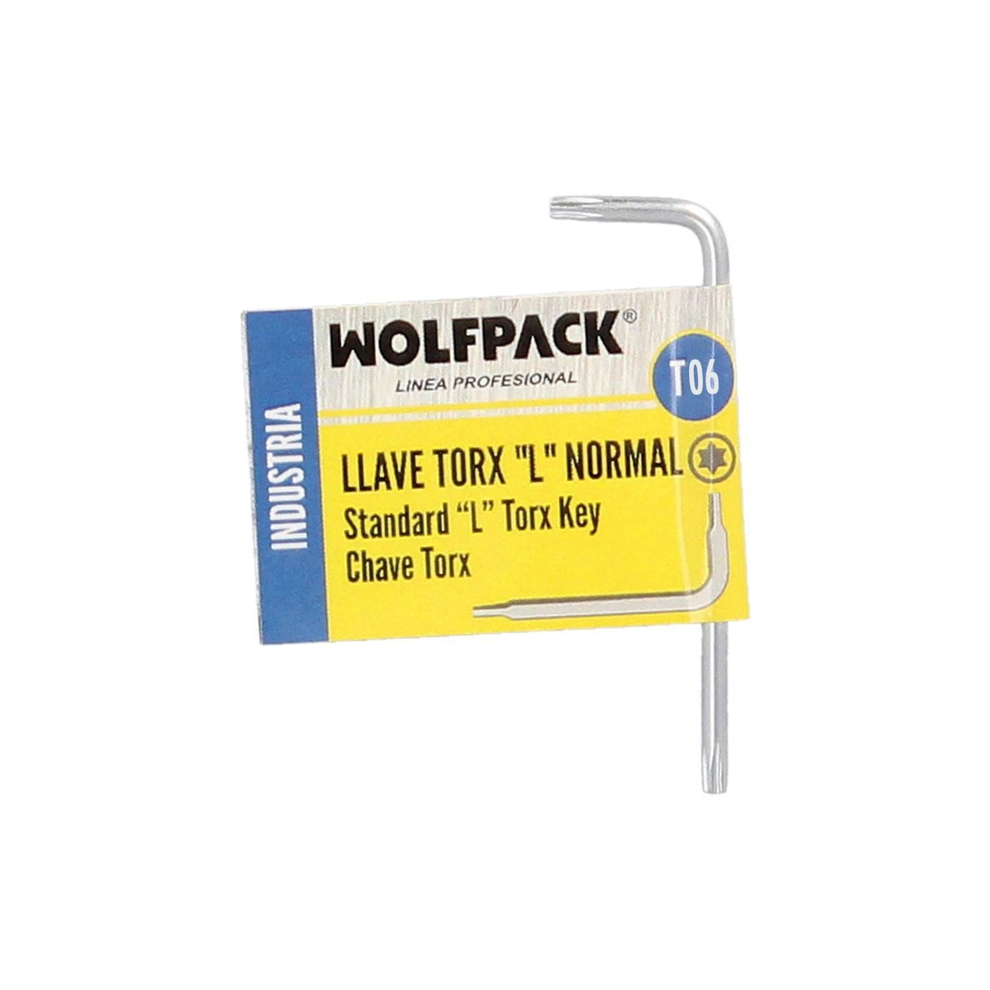 Llave Torx Standar Acero Cromo Vanadio Profesional T06 Mm. Llave Estrella, Llave Allen Estrella