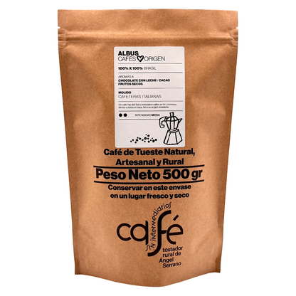 Cafe Sin Intermediarios Café Brasil Albus Molido Italiana (moka) 500 G_0