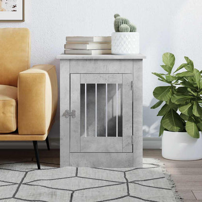 Jaula Para Perros Madera Ingeniería Gris Hormigón 55x80x68 Cm_2