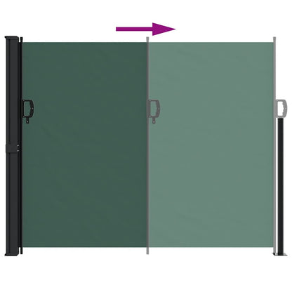 Vidaxl Toldo Lateral Retráctil Verde Oscuro 160x500 Cm_4