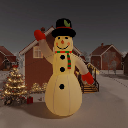 Vidaxl Muñeco De Nieve Inflable De Navidad Con Led 805 Cm_1