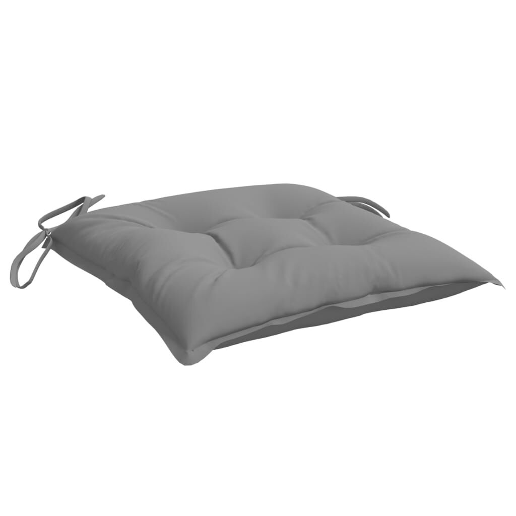 Vidaxl Cojines De Silla De Jardín 6 Uds Tela Oxford Gris 40x40x7 Cm_3