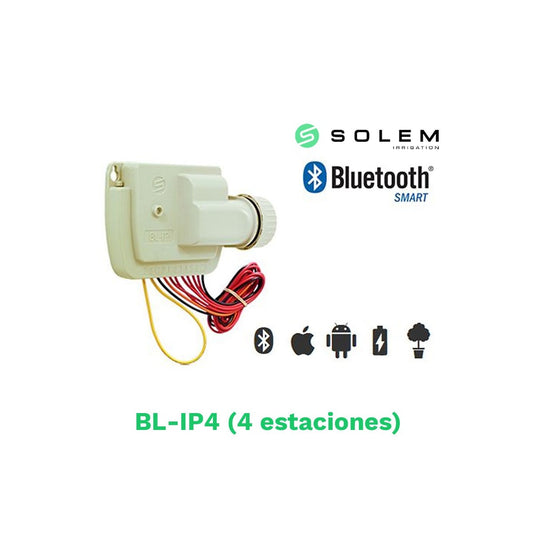 Modulo Solem Bt 4 Estaciones 9v - Control Bluetooth Para Riego Automático_0