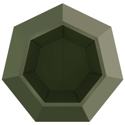 Jardinera Verde Oliva 75 X 75 X 60 Cm Acero_5