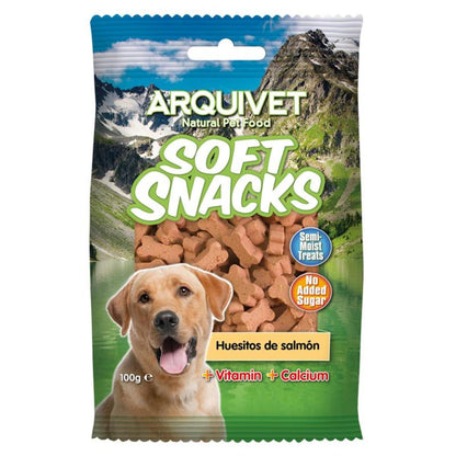 Snack natural para perros  Soft Snacks Huesitos salmón Arquivet