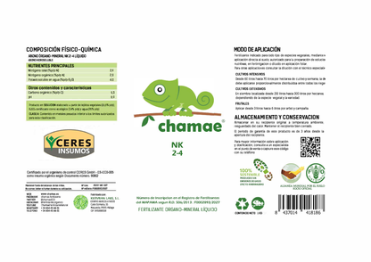 Fertilizante Chamae Uso Universal Ecológico 1 Litro.