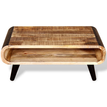 Mesa De Centro De Madera De Mango Rugosa 90x55x39 Cm_4
