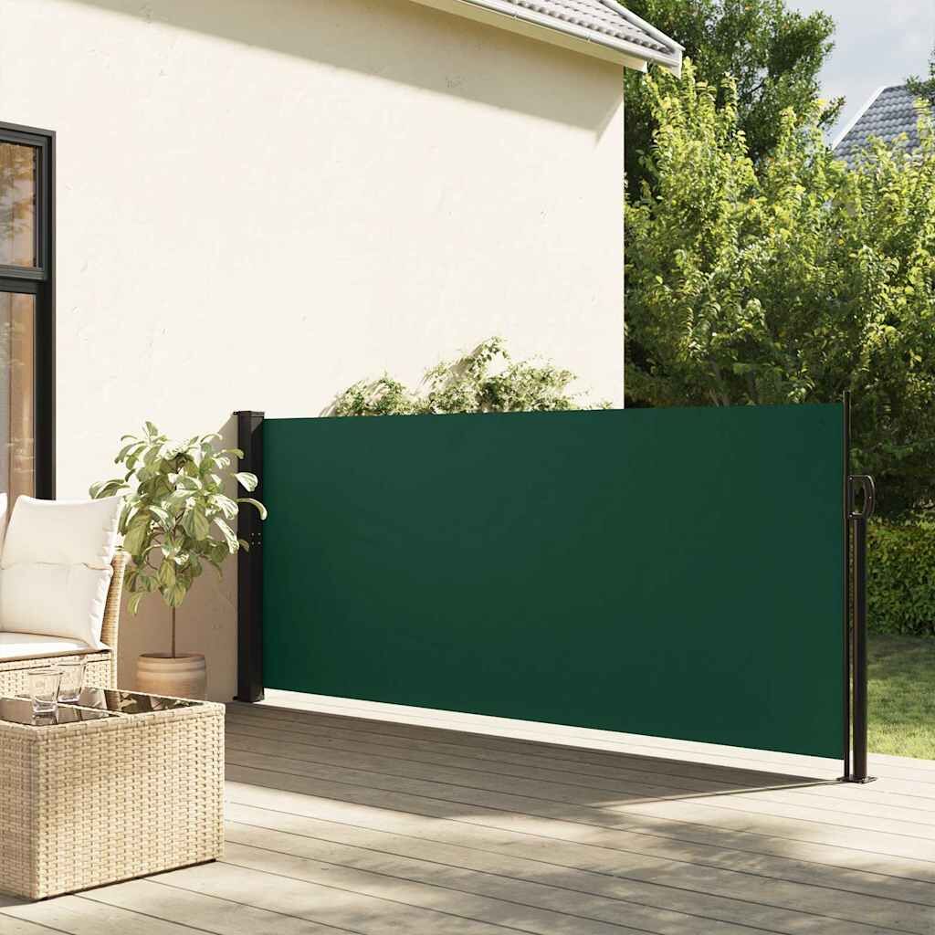 Vidaxl Toldo Lateral Retráctil Verde Oscuro 140x600 Cm_1