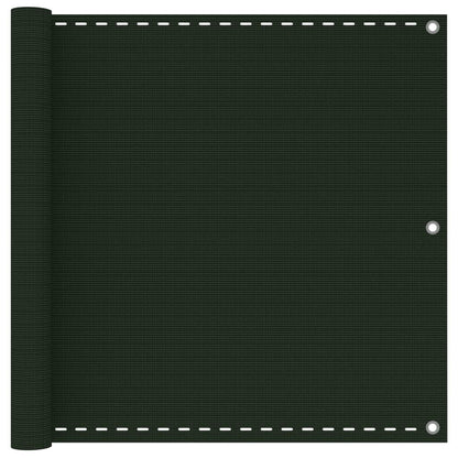 Vidaxl Toldo Para Balcón Hdpe Verde Oscuro 90x600 Cm_0