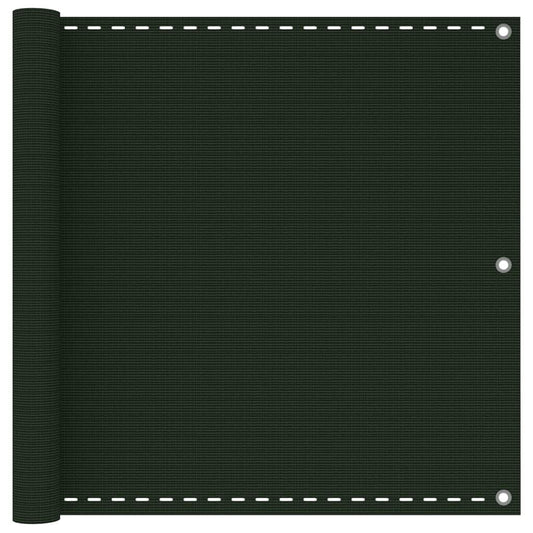 Vidaxl Toldo Para Balcón Hdpe Verde Oscuro 90x600 Cm_0