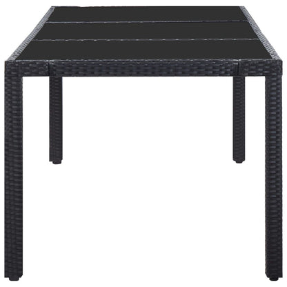 Vidaxl Juego De Comedor De Jardín 9 Piezas Ratán Sintético Negro_3