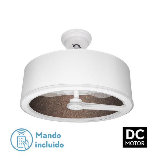 Ventilador Dc Tatiana 110w Blanco/oxido 3 Aspas 62d 3000-4000-6000k 9350lm Remoto,memoria,temporizador_0