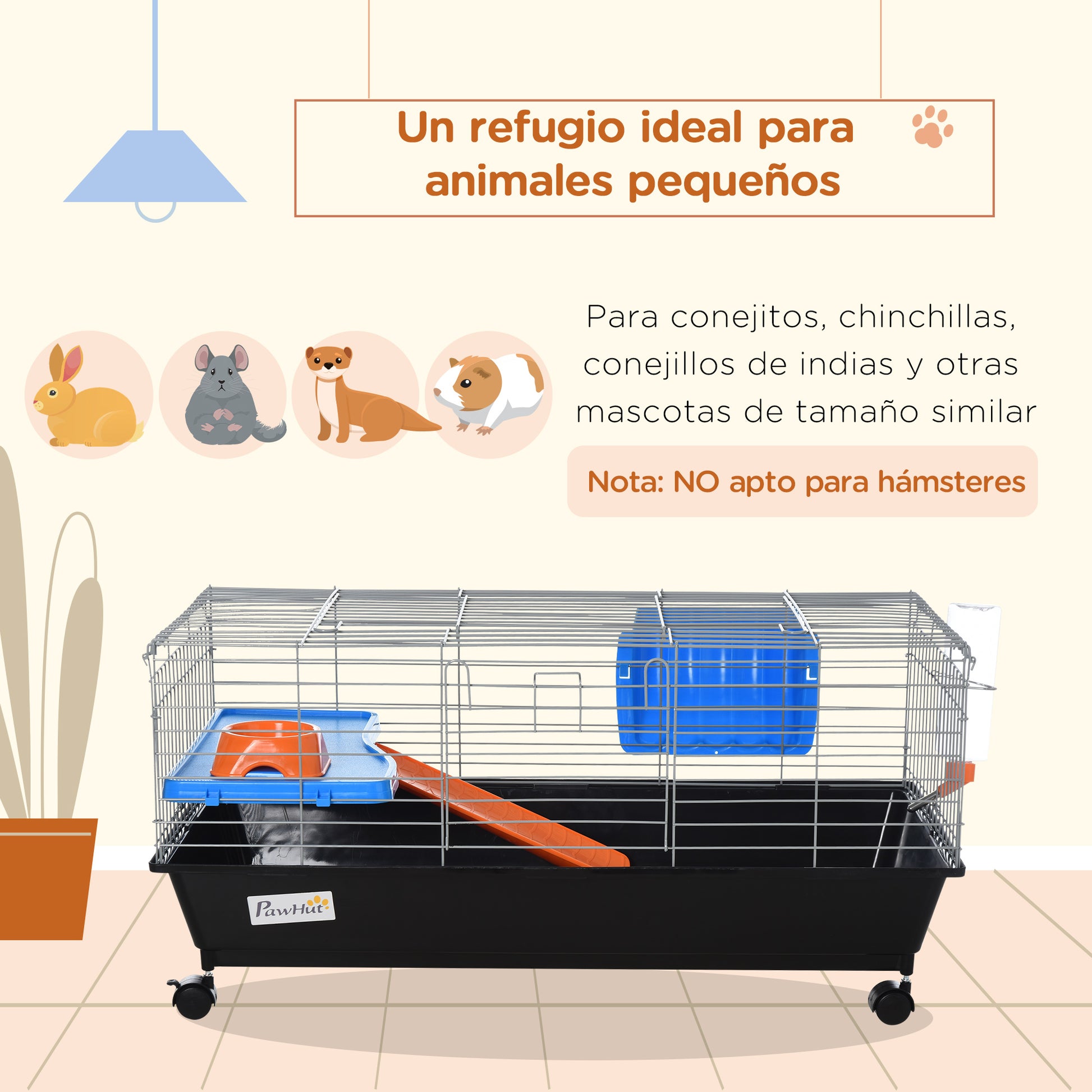 Pawhut Jaula Para Animales Pequeños_3