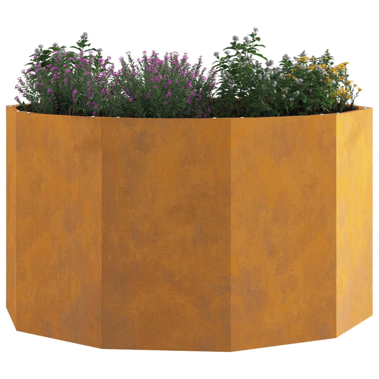 Jardinera Oxidado 90 X 90 X 50 Cm Acero Autopatinable_2