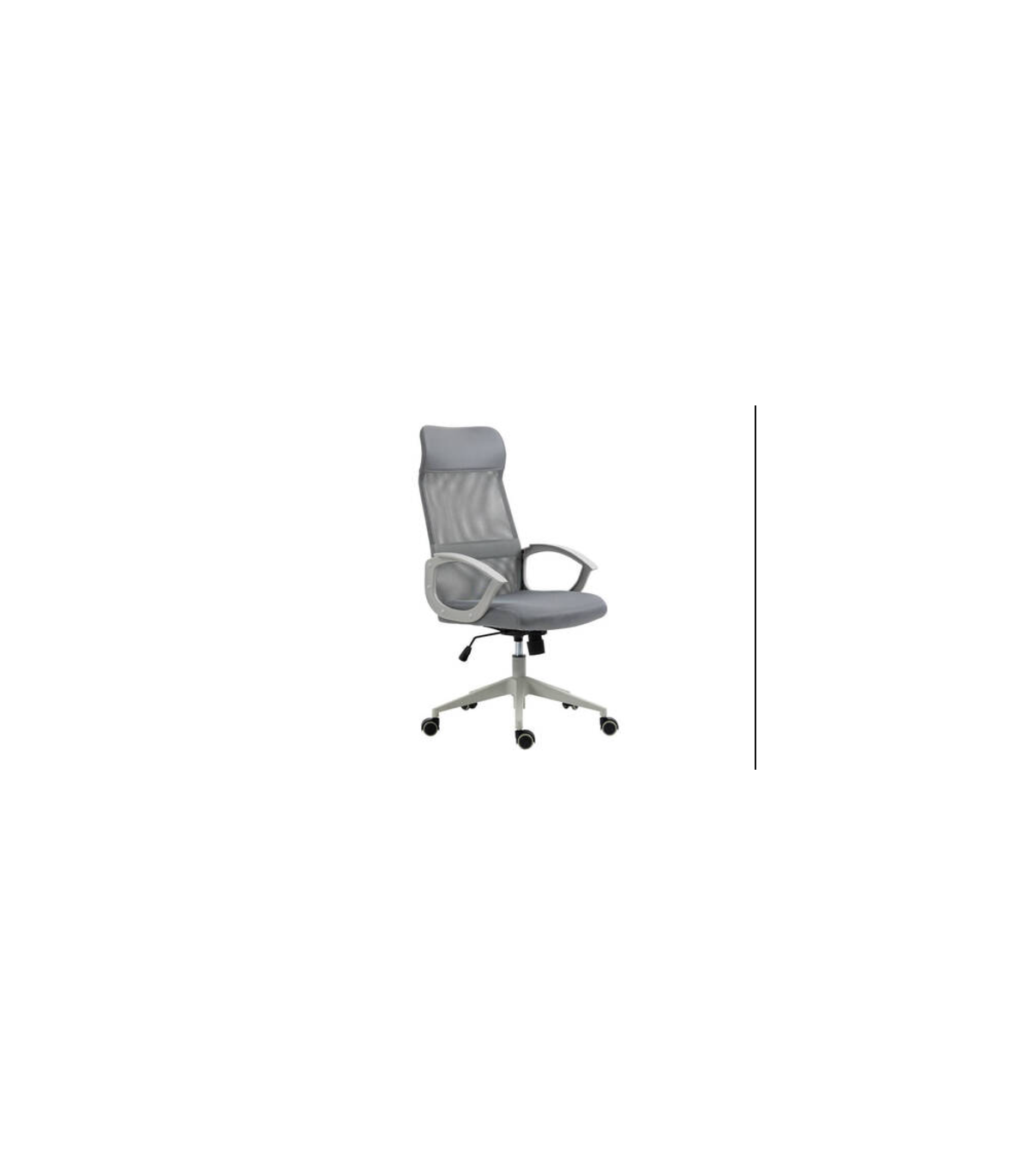 Silla De Estudio Con Respaldo Alto Modelo Nueva Marsella Acabado Gris, 60cm(ancho ) 106-11_0