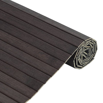Vidaxl Alfombra Rectangular Bambú Marrón Oscuro 70x100 Cm_3