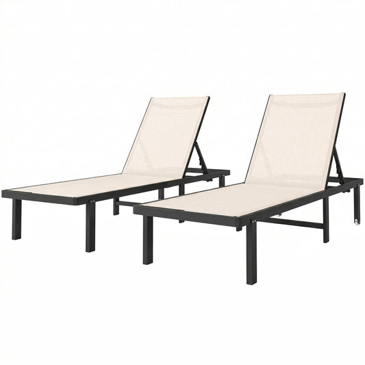Outsunny Pack De 2 Tumbonas De Jardín Exterior_0
