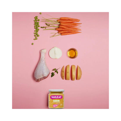 Tarrito BIO pavo y verduras +6 meses Smileat, 230g