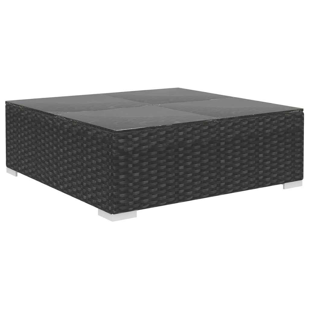 Vidaxl Set Muebles De Jardín 8 Piezas Y Cojines Ratán Sintético Negro_5