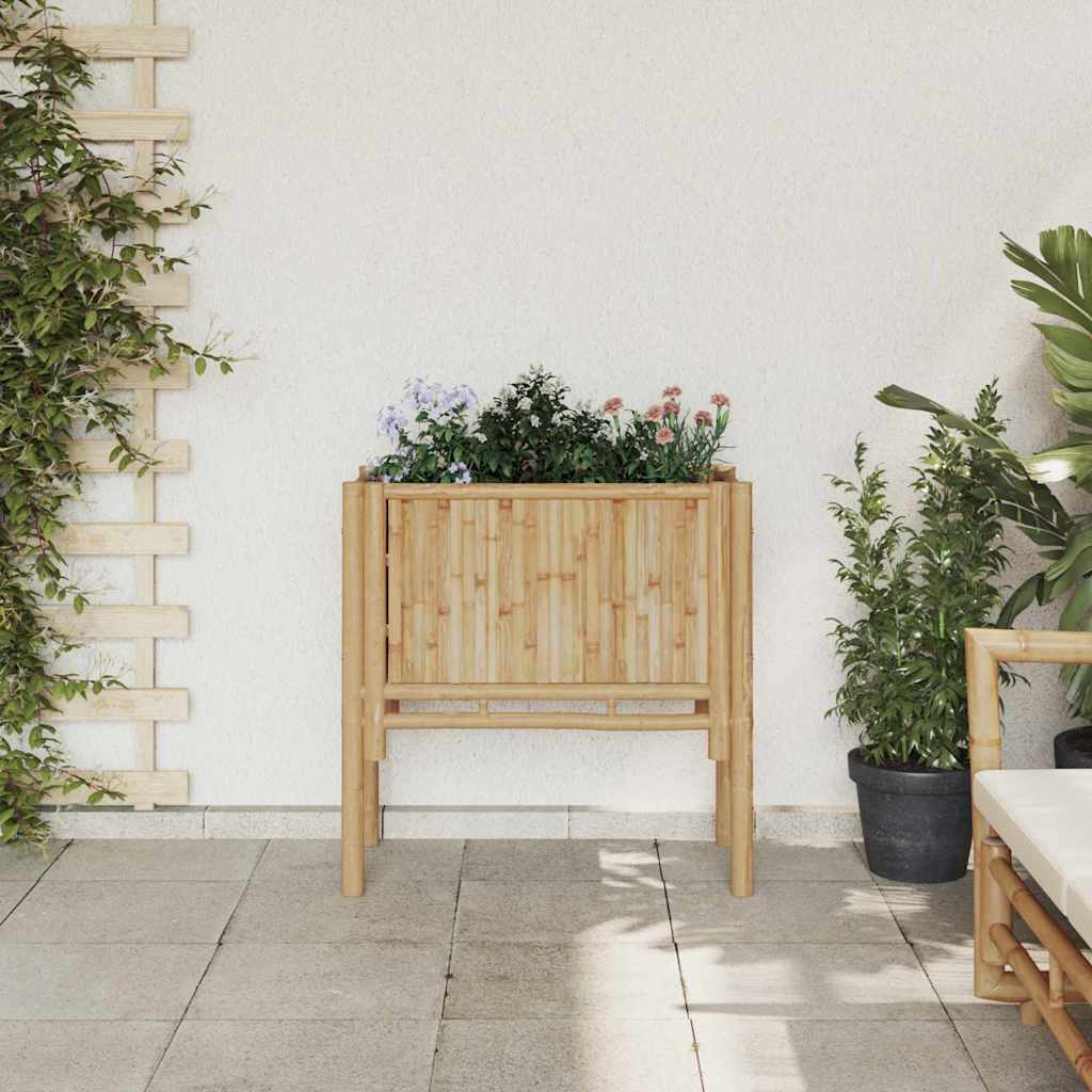 Cama Elevada Marrón 70 X 35 X 70 Cm Bambú_2