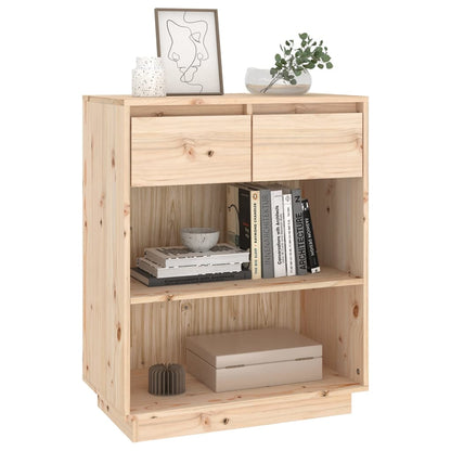 Mesa Consola De Madera Maciza De Pino 60x34x75 Cm / Vetonek_5