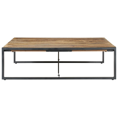 Mesa De Centro Madera De Mango Rugosa 140x140x40 Cm_1