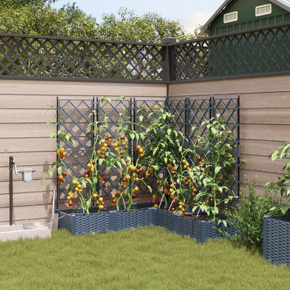 Vidaxl Jardineras Gris 120 X 120 X 126 Cm Acero_1