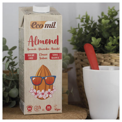 Bebida vegetal Almendra classic Nature bio sin azúcar Ecomil 1L
